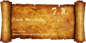 Tenk Melinda névjegykártya