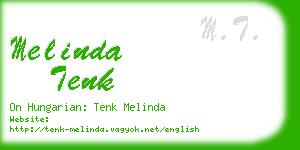 melinda tenk business card